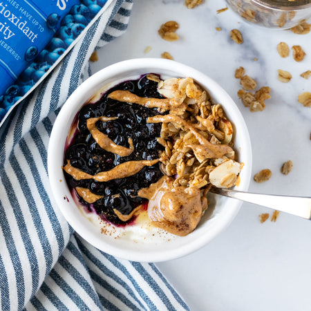 Wild Blueberry Pie Yogurt Bowls