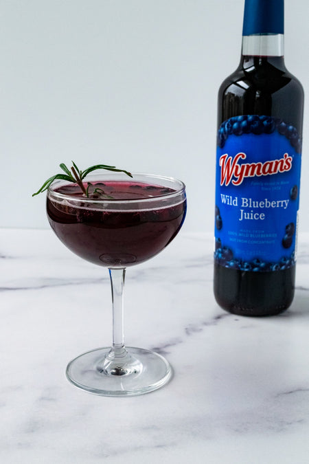 Wild Blueberry Sparkler Cocktail