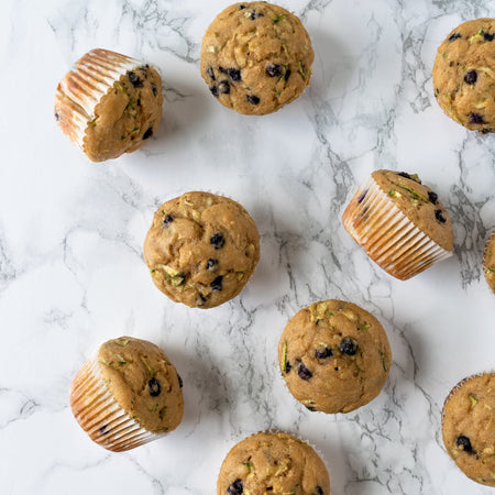 Wild Blueberry Zucchini Muffins