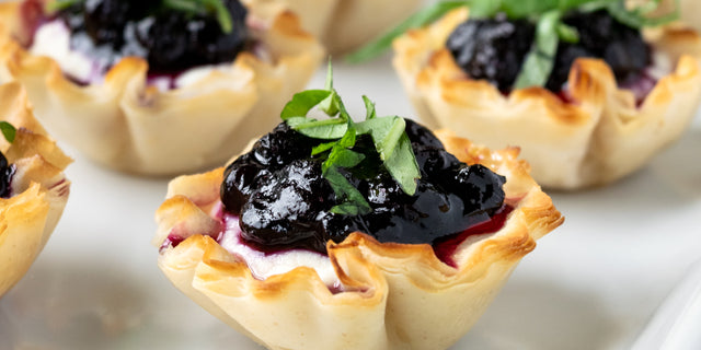 Wild Blueberry and Whipped Ricotta Bites