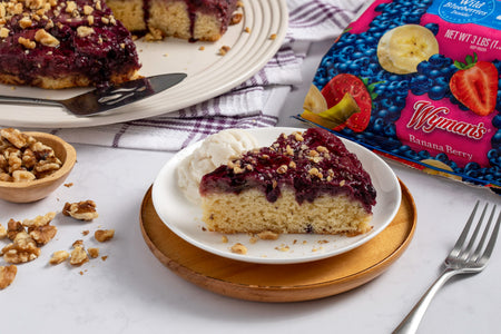 Banana Berry Foster Upside-Down Cake