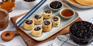 Wild Blueberry Flapjack Sushi