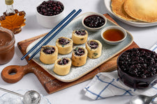 Wild Blueberry Flapjack Sushi