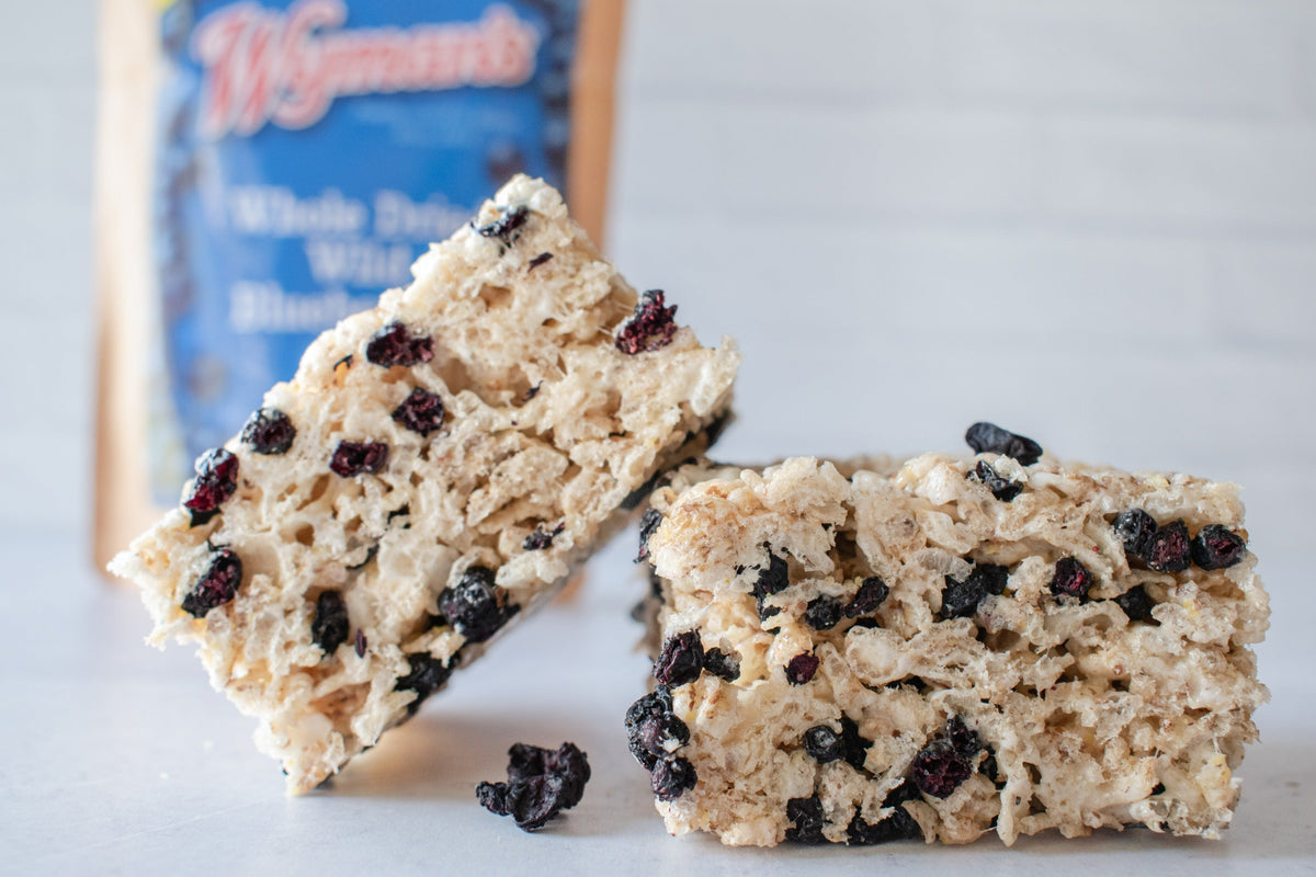 Wild Blueberry Crispy Rice Treats