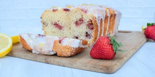 Lemon Strawberry Greek Yogurt Loaf