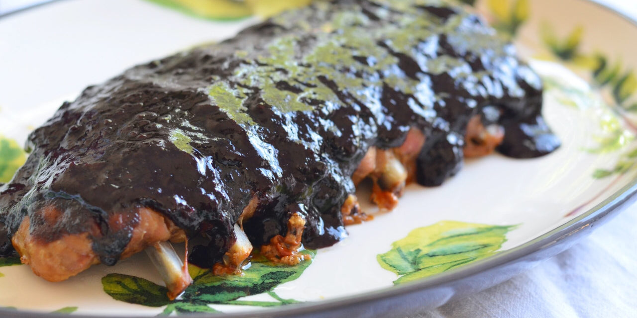 Wild Blueberry BBQ Ribs