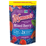 A bag of Shop Wyman's fresh-frozen Mixed Berries.