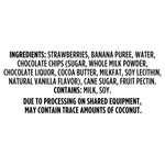 A list of Shop Wyman's Just Fruit - Banana Bites with Chocolate ingredients on a white background.