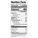 A nutrition label showing the nutrition facts of Shop Wyman's Just Fruit - Banana Bites with Chocolate.