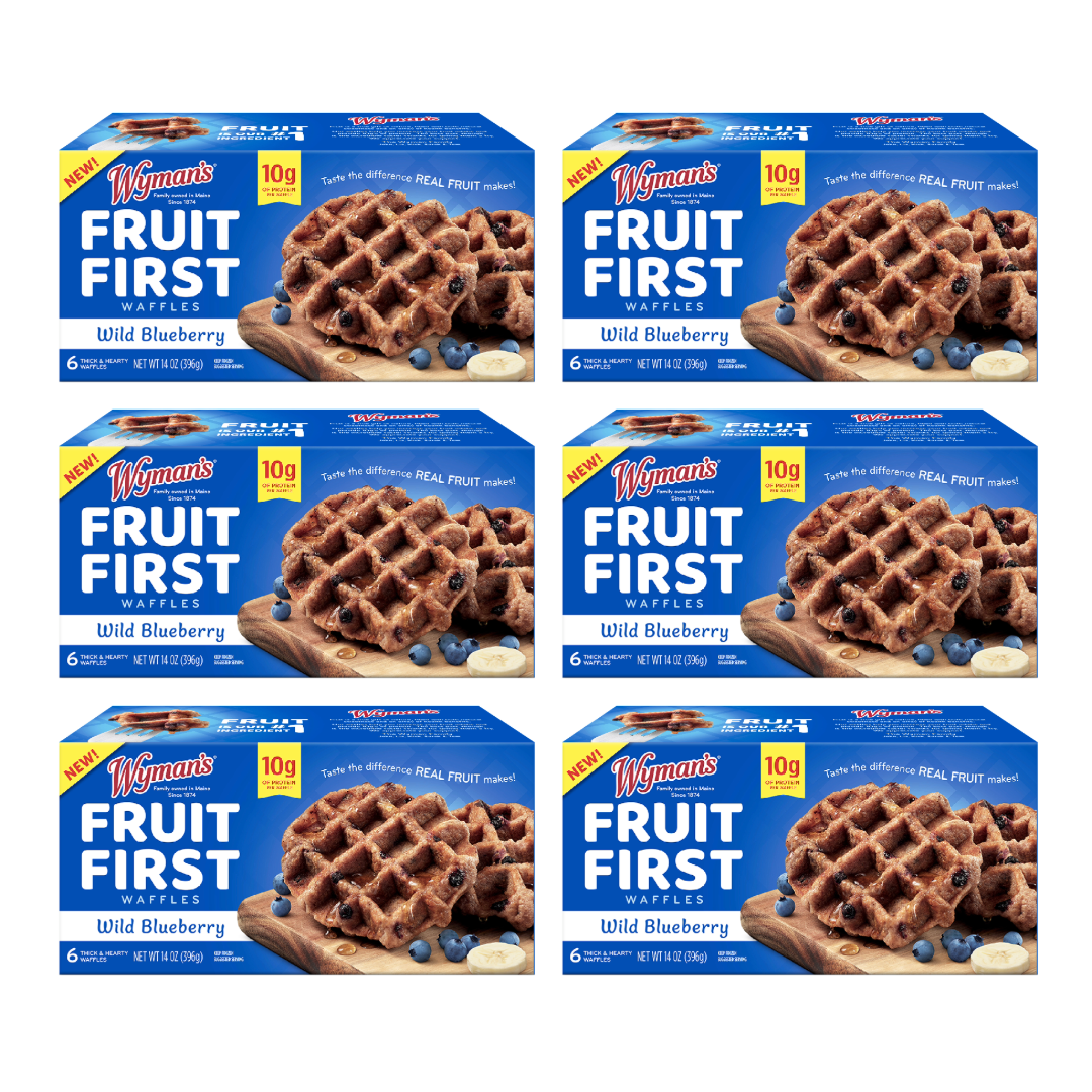 Wild About Waffles Bundle - featuring 6 boxes of Wyman's Fruit First Waffles