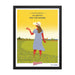 A framed Sweetest Things in Life are Right Here for the Picking poster with a custom printing finish, featuring a woman in a dress standing in a field by Shop Wyman's.