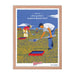 A framed From a Land Where Goodness Always Bears Fruit poster with the words "always a disease" and an image of blueberries by Shop Wyman's.