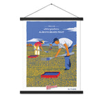 A Shop Wyman's poster with the words "blueberries: always the best fruit" on it.