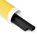 A Shop Wyman's yellow tube with black and yellow stripes and custom printing finishes.