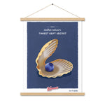 A Behold Mother Nature's Tiniest Kept Secret Poster by Shop Wyman's hanging on the wall.