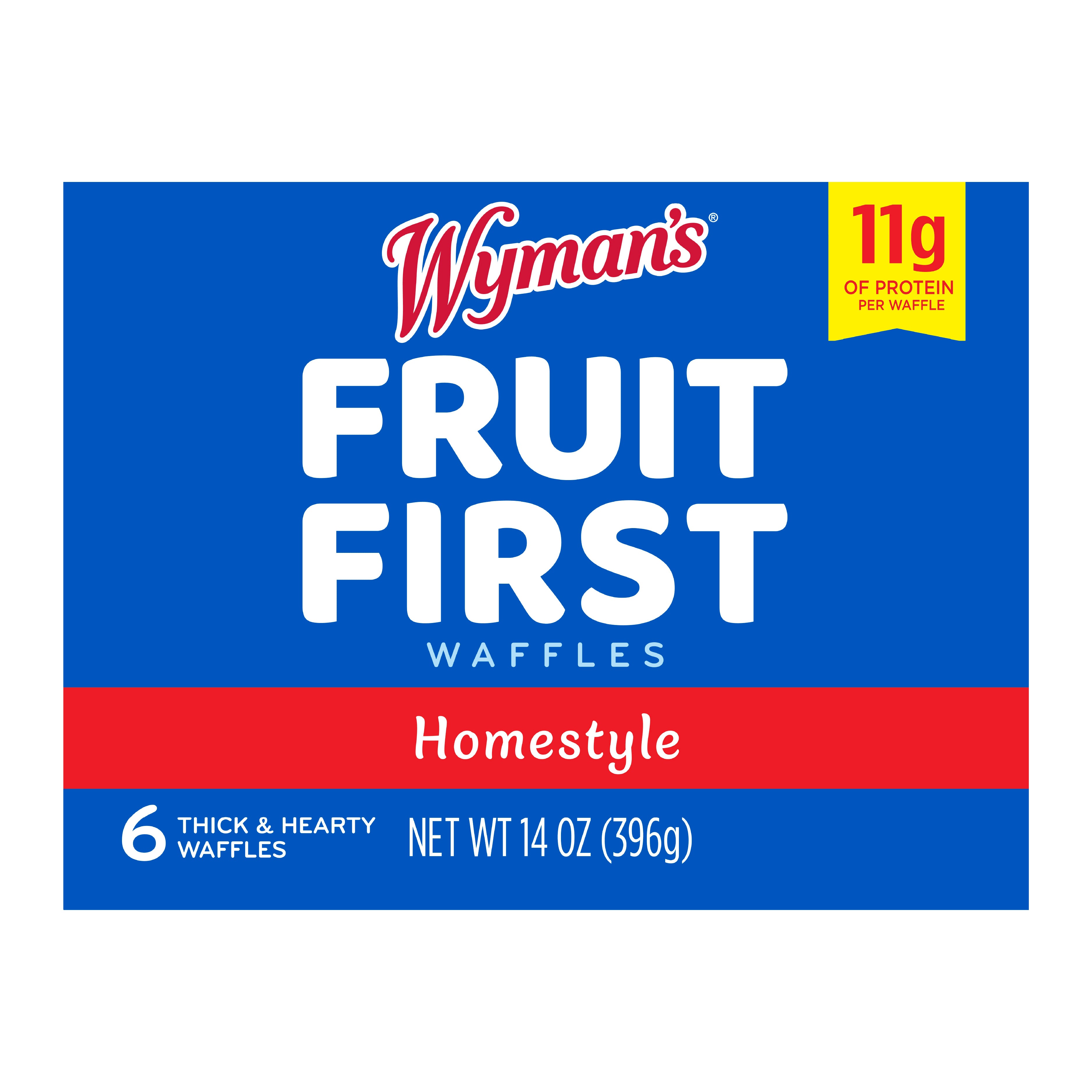 Fruit First Homestyle Waffles by Wyman's of Maine
