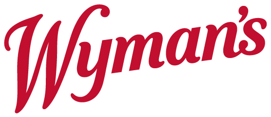 Wyman's logo on a black background.
