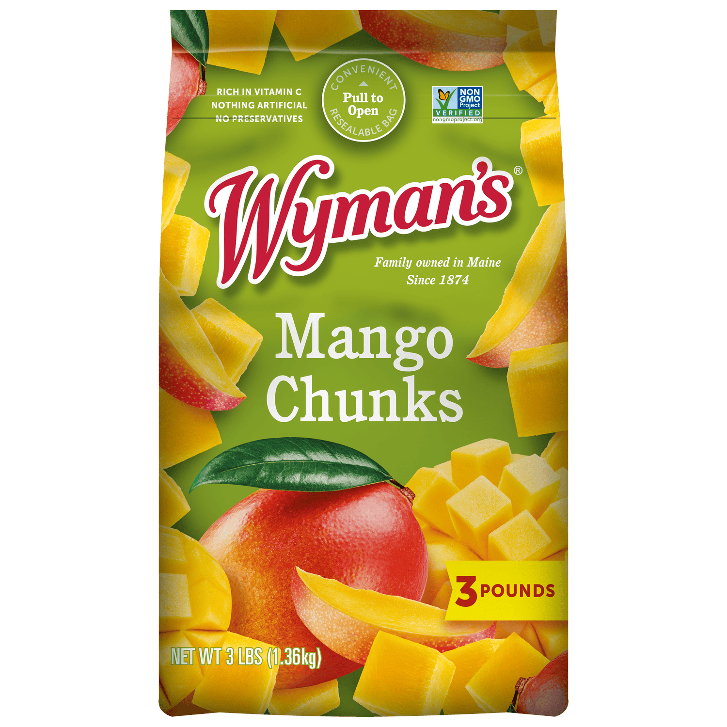 Wymans Frozen Mango Chunks