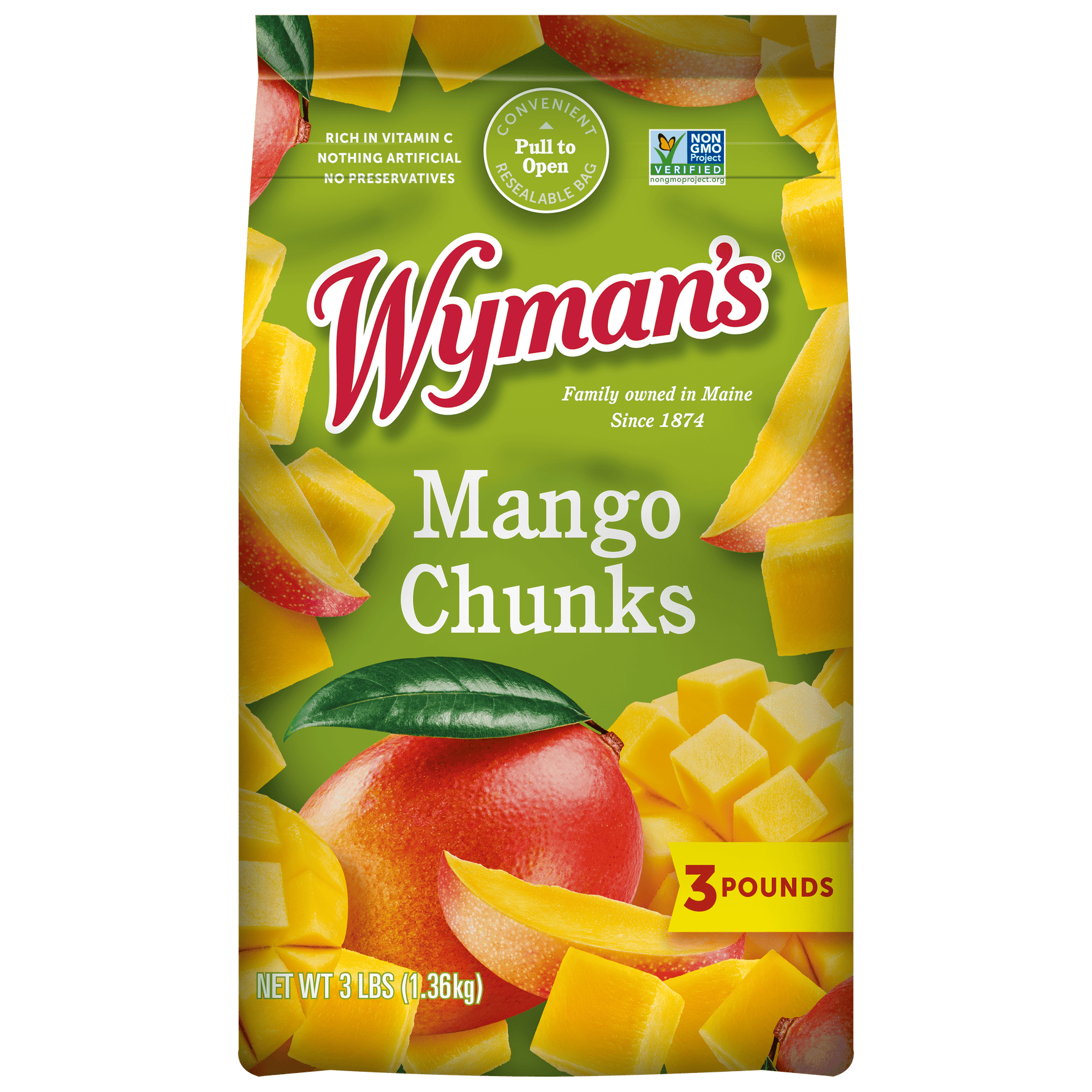 Wymans Frozen Mango Chunks