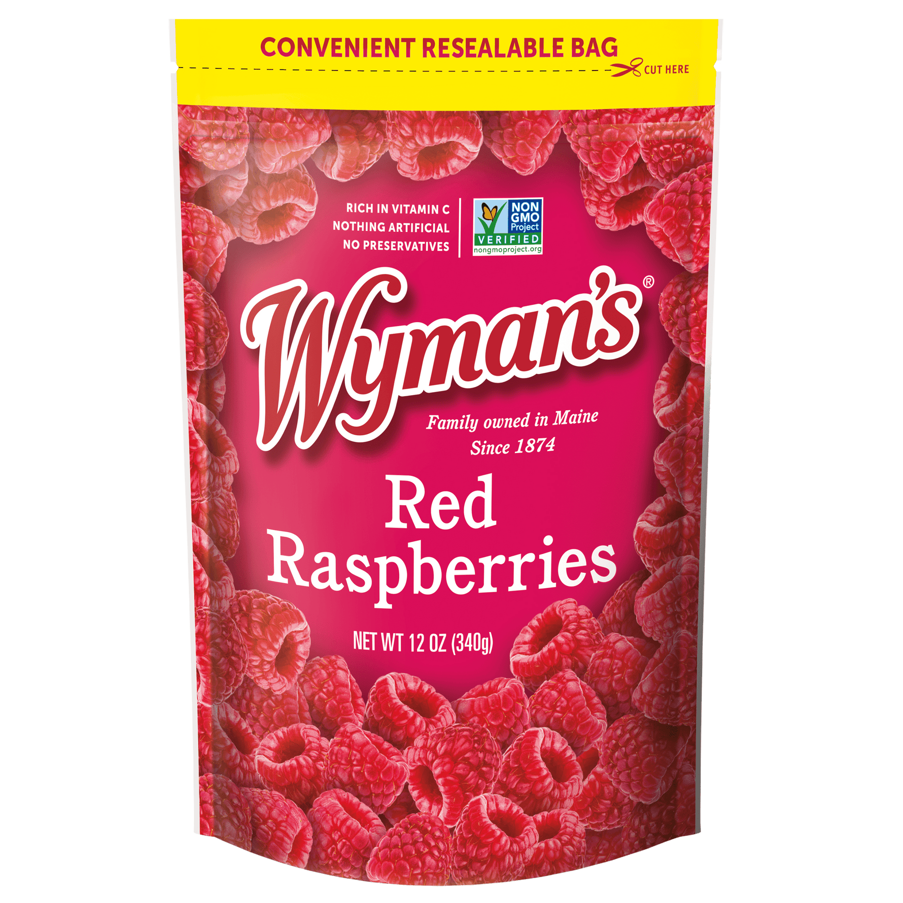 Wymans Frozen Red Raspberries