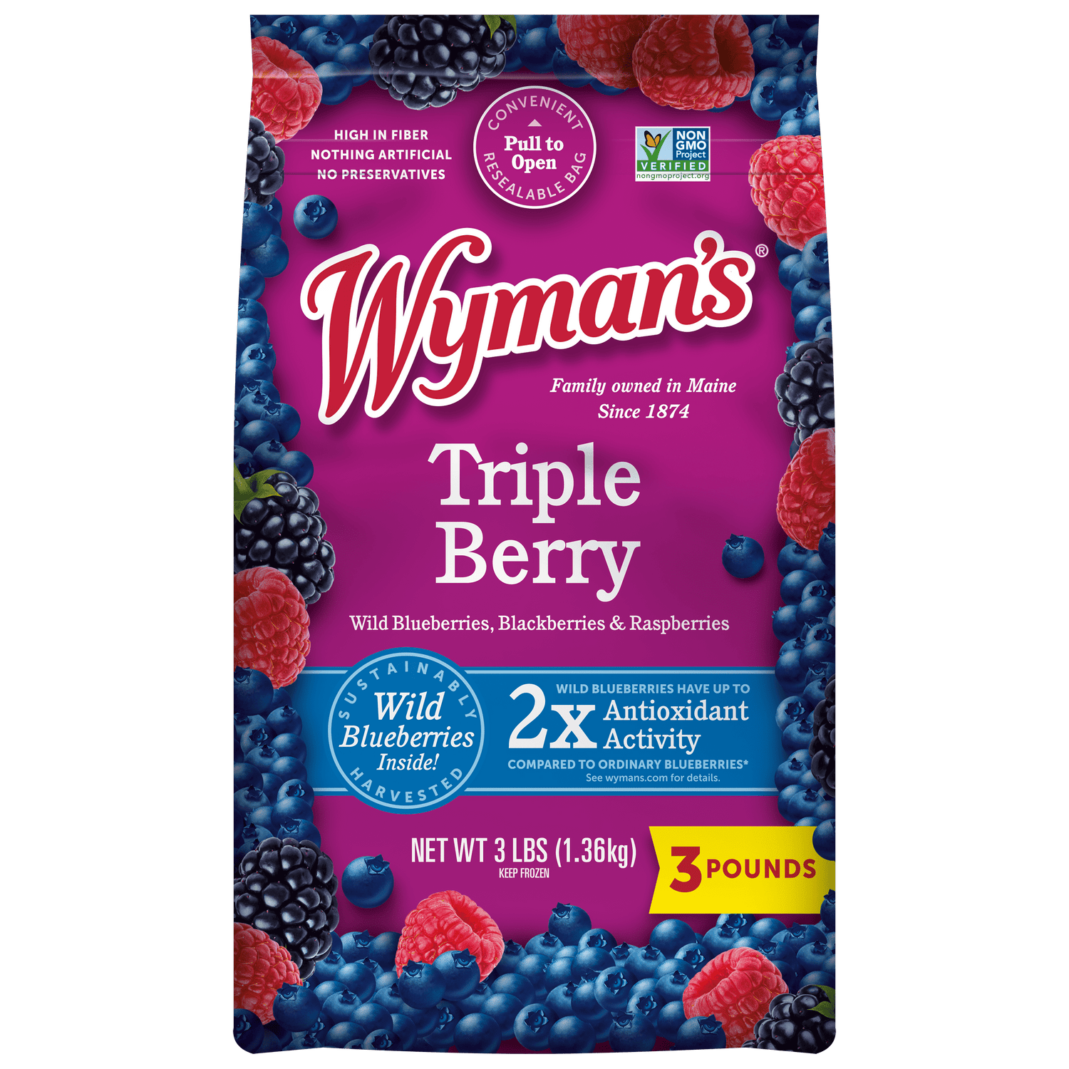 Wymans Frozen Triple Berry