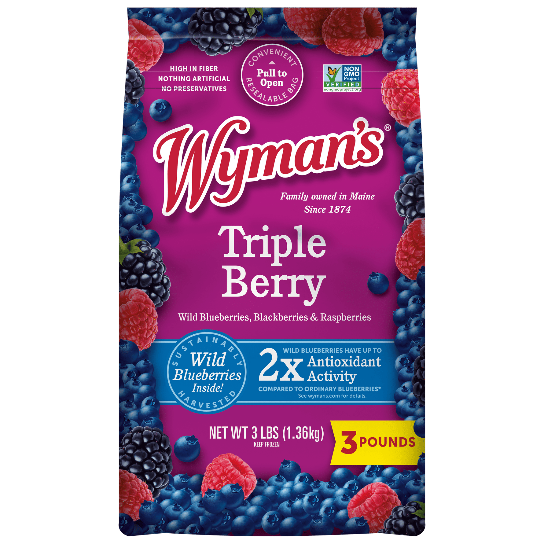 Wymans Frozen Triple Berry