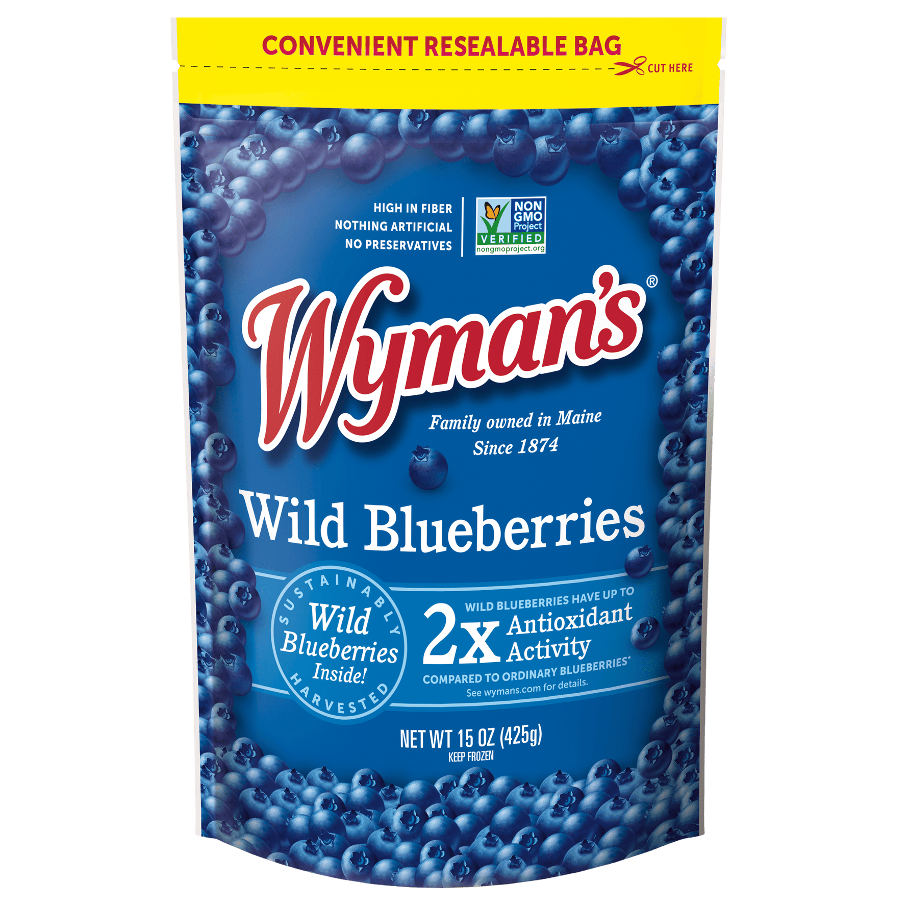 Wymans Frozen Wild Blueberries