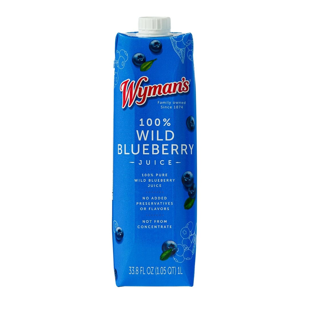 Wymans Juice 6 Wild Blueberry Juice - Tetra Pak Cartons