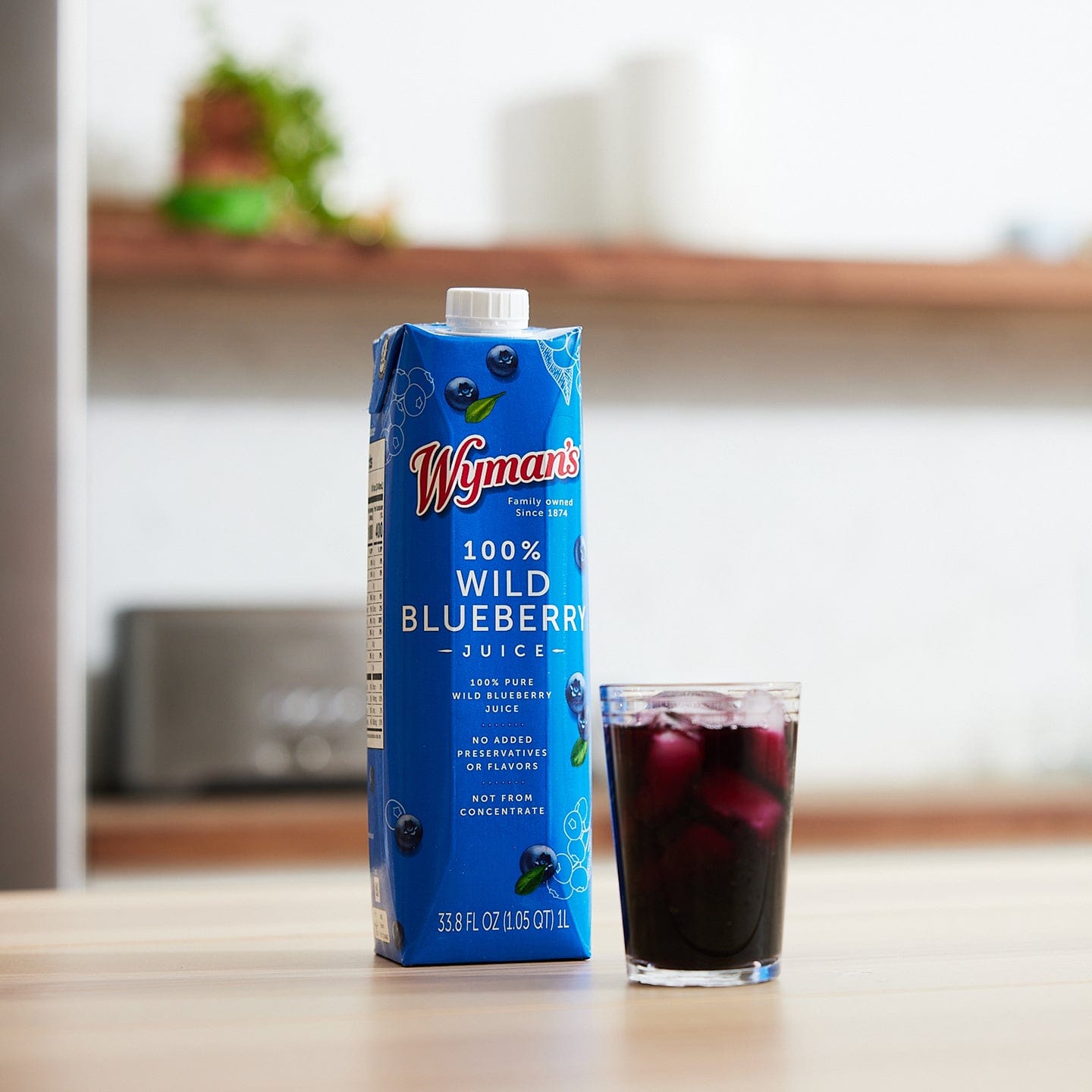 Wymans Juice 6 Wild Blueberry Juice - Tetra Pak Cartons