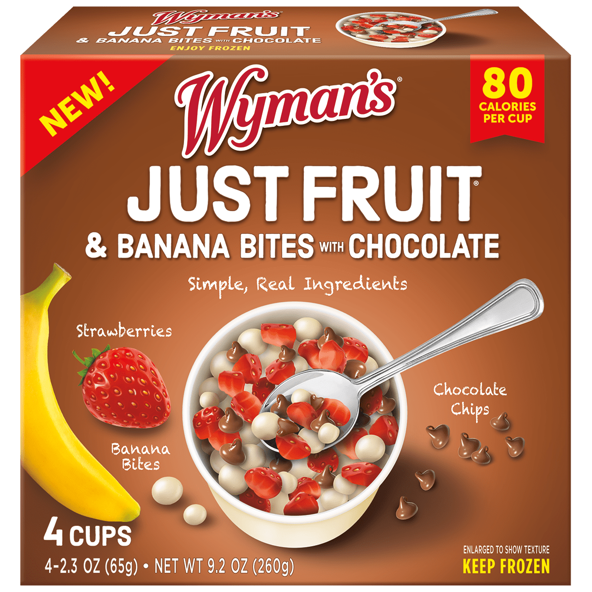 Wymans Just Fruit Just Fruit - Banana Bites with Chocolate