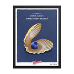 Wymans Merchandise Black Frame Behold Mother Nature's Tiniest Kept Secret Poster
