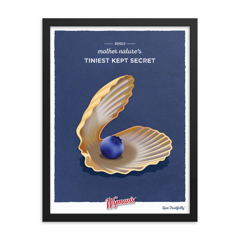 Wymans Merchandise Black Frame Behold Mother Nature's Tiniest Kept Secret Poster