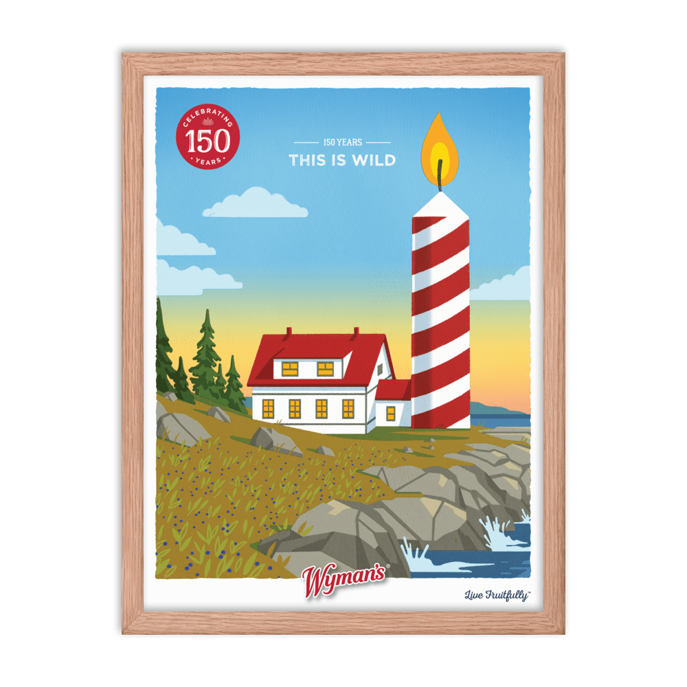 Wymans Merchandise Red Oak Frame 150 Years, This is Wild Poster