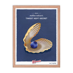 Wymans Merchandise Red Oak Frame Behold Mother Nature's Tiniest Kept Secret Poster