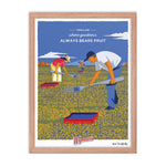 Wymans Merchandise Red Oak Frame From a Land Where Goodness Always Bears Fruit Poster