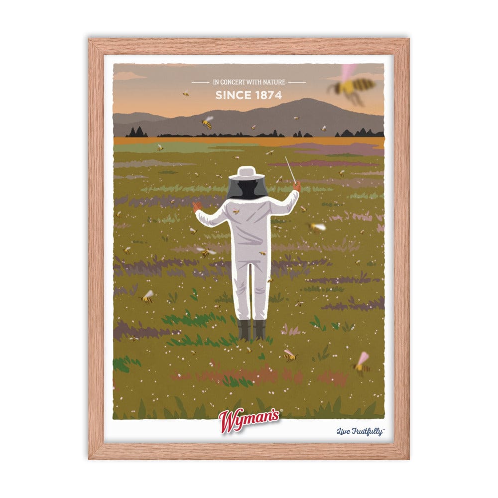 Wymans Merchandise Red Oak Frame In Concert with Nature Since 1874 Poster
