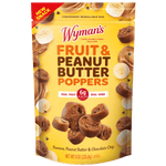 Wymans Poppers Fruit & Peanut Butter Poppers 8oz Snack Bag - Banana, Peanut Butter & Chocolate Chip
