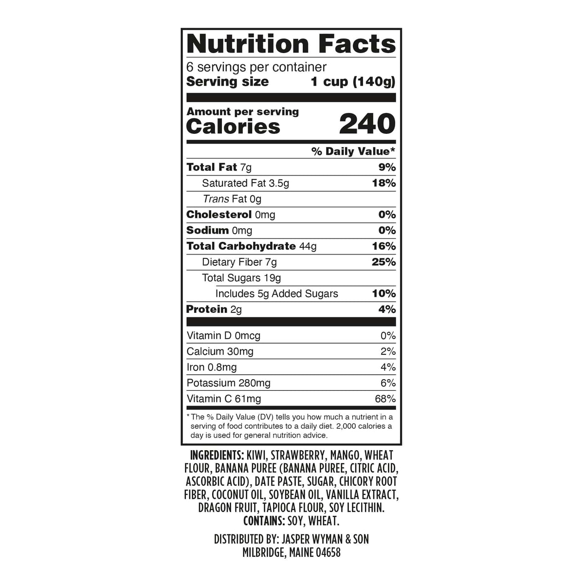 Wymans Prebiotic Blend Prebiotic Blend - Kiwi, Strawberry and Mango