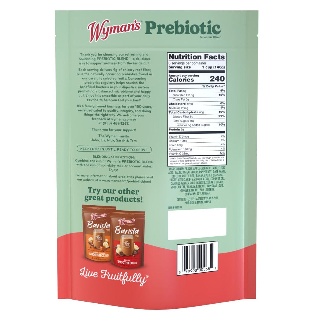 Wymans Prebiotic Blend Prebiotic Blend - Peach, Apple, Raspberry & Ginger