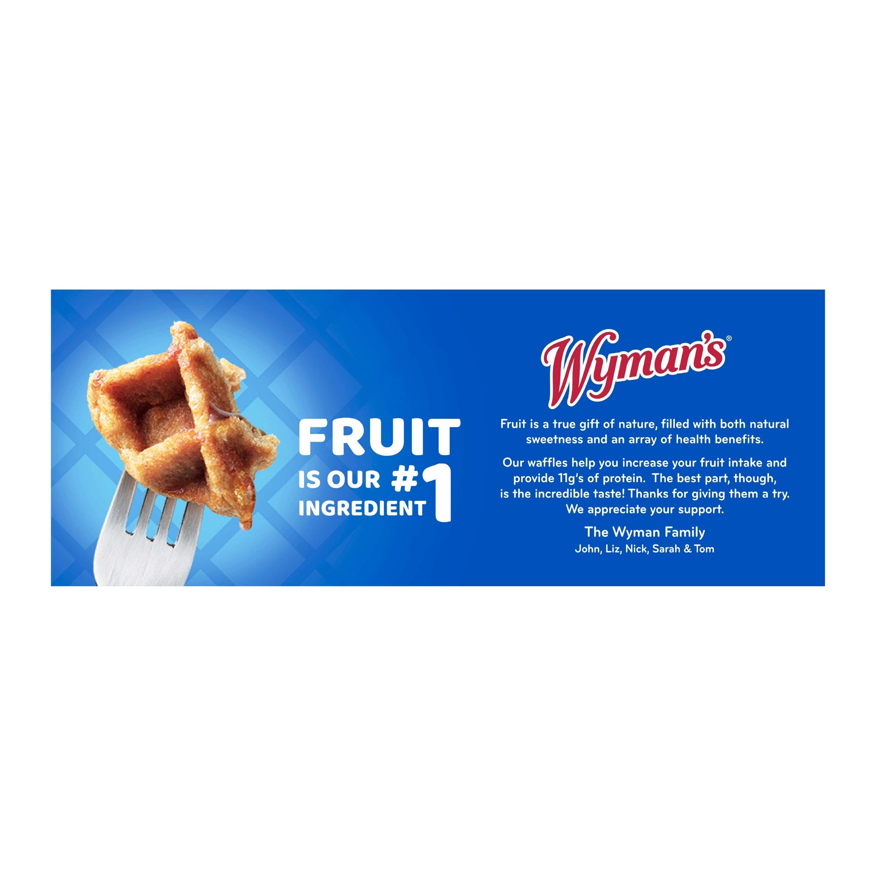 Wymans Waffles Wyman's Fruit First Waffles - Homestyle