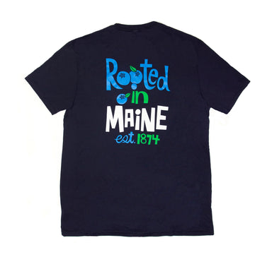 An Whitney Wyman's Rooted in Maine T-shirt.