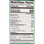 A nutrition label for a food product featuring Wyman's fresh-frozen Cherry Berry & Kale.