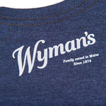 A Wyman's Infant T-shirt made of organic cotton with the brand Wyman's on it.