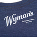 A Wyman's Infant T-shirt made of organic cotton with the brand Whitney on it.