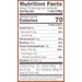 A nutrition label for a PSS Mango Berry frozen fruit blend food product.