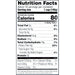 A nutrition label for a I Love Wild Blueberries Bundle with eco-friendly packaging from Shop Wyman's.