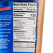 A bag of Whitney Whole Dried Wild Blueberries granola with nutrition facts.